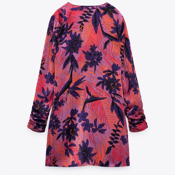 ZARA FLORAL DRESS SIZE S - Picture 5 of 10